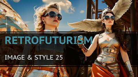 Retrofuturism - Adding Style to an Image in MidJourney 5.2 - Image & Style 25