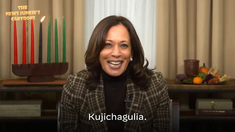 Indian-Jamaican Kamala claims her family celebrates African-American kwanzaa throughout the years.