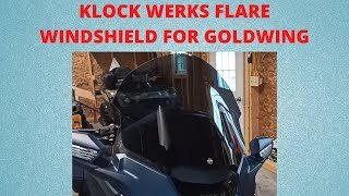 KLOCK WERKS FLARE WINDSHIELD FOR GOLDWING