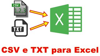 Descubra como importar arquivo TXT e CSV para o Excel