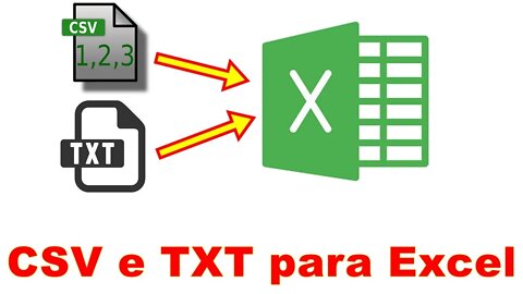 Descubra como importar arquivo TXT e CSV para o Excel