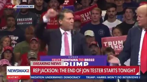 Rep. Ronny Jackson WRECKS Democrat Jon Tester's Career with Brutal Testimony at Montana Trump Rally