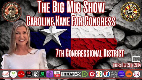 THE VOICE OF TEXAS W/ CONGRESSIONAL CANDIDATE CAROLINE KANE TX-7