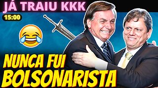 KKKKK - Tarcísio, ex ministro de Bolsonaro: "Nunca fui bolsonarista raiz"