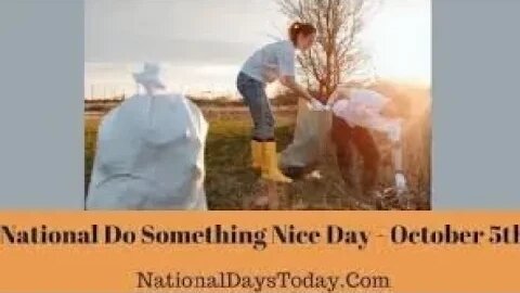 Lunchtime Chat-National Do Something Nice Day