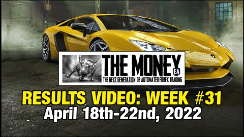 "The Money" Expert Advisor: Week #31 Stats, April 18th-22nd, 2022. #1 Forex EA / FX Trading Robot.