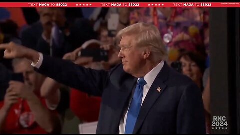Huge Welcome For Trump At Day Two Of The RNC Convention