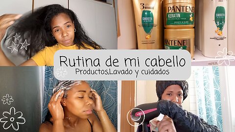 MI RUTINA DE CABELLO - ASÍ ME CUIDO MI PELO NEGRO, LARGO Y LISO