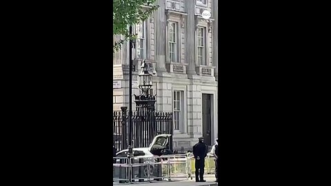 into the gates outside of Downing Street. No injuries were reported