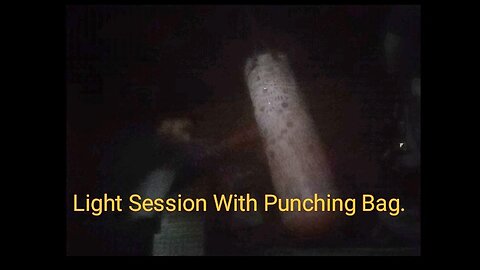 Punching Bag Workout For Boxing Match.