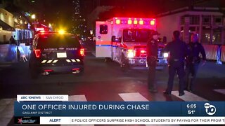 SDPD officer injured during chase
