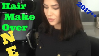 2017 Hair Make over .Long Hair to short TIPS by Top Stylist Amal Hermuz Hair TV Vivyan Hair Design