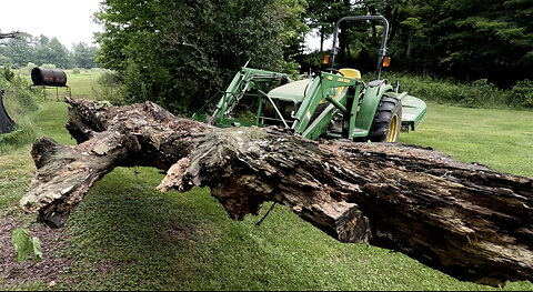 Pallet Forks Moving Logs John Deere Compact Tractor