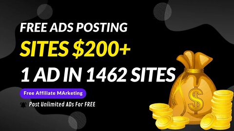 Free Ads Posting Sites To Make $200+, Affiliate Marketing, Free Traffic, ClickBank