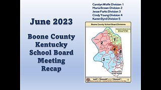 Boone Co. School Board Meeting Recap for June ‘23