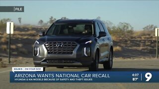 Arizona AG joins other states calling for Hyundai and Kia recall