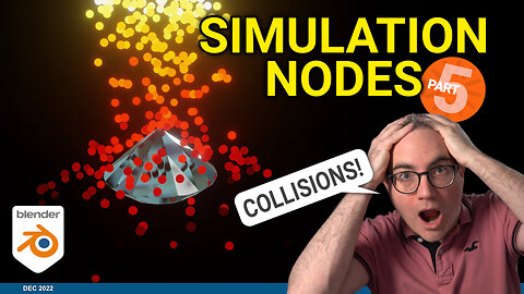 Particle Collisions w/ Simulation Nodes | Blender Tutorial