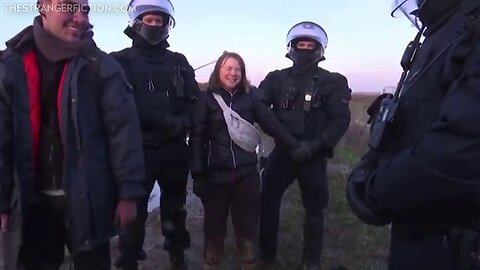 Greta Thunberg Faking Her Arrest In Germany
