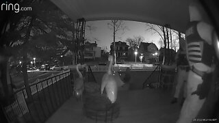 Woman captures officers surrounding home on Ring camera