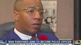 Man pardoned aims to become Baltimore police officer