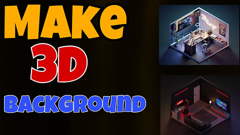 How To Make 3D Background For Your Youtube Video And Studio Free|Tech Deo Pashto