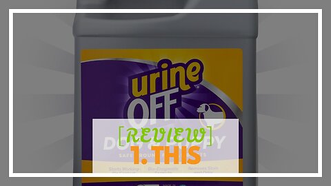 [REVIEW] Urine Gone Pet Stain Remover & Odor Eliminator: Heavy Duty Carpet Cleaner Instantly Pe...