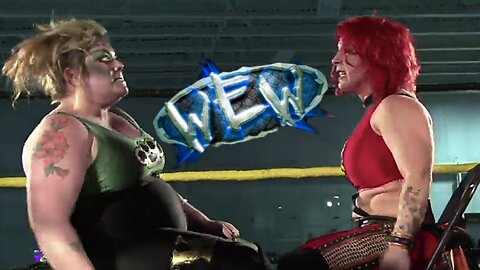 Women's Wrestling: HARDCORE MATCH 'Mefisto' vs. 'Mickie Knuckles'. 'WEW'. Women's Extreme Wrestling