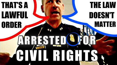 Tyranny Alert: ARRESTED FOR CIVIL RIGHTS BY COMMANDER ERIC DECKER & COMPANY | COPS VIOLATE MAN