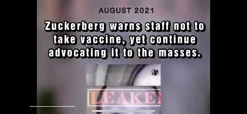 Secret Zuckerberg Video Warning Staff Not To Get Vaccinated