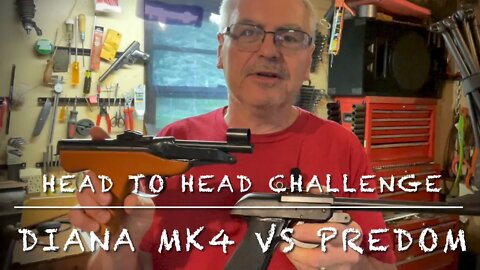 Head to head challenge Diana MK4 vs Predom Lucznik springer pellet pistols .177