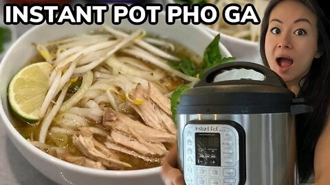 30 Min Instant Pot Pho Ga Pressure Cook Recipe (Vietnamese Chicken Noodle Soup) 越南雞湯麵 | RACK OF LAM