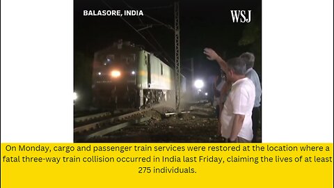 On Monday, cargo and passenger train services were restored at the location