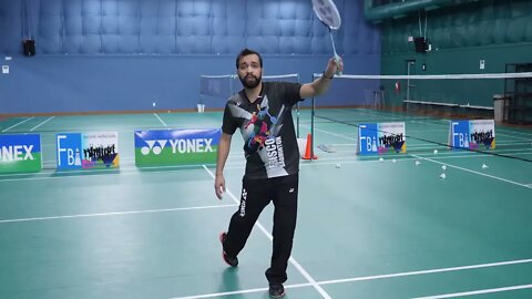 Slice Trick Shot featuring Abhishek Ahlawat #badminton