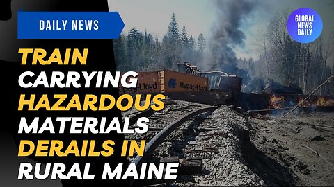 Train Carrying Hazardous Materials Derails In Rural Maine