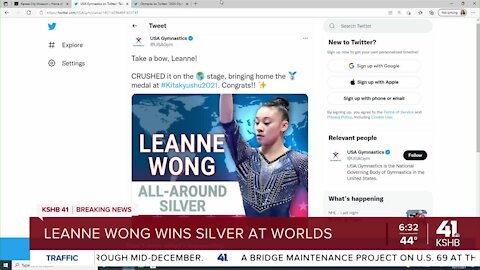 Leanne Wong wins silver at Worlds