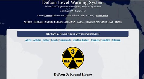 We Are At DEFCON 3►"Round House" Warning Level