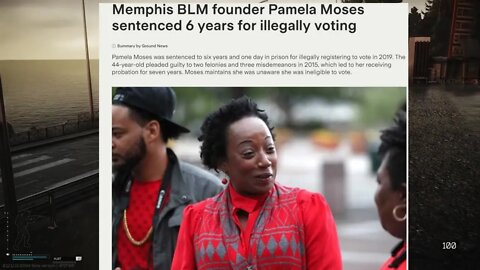 Memphies BLM founder illegally voted?