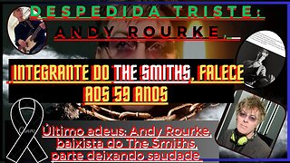 Lamentável perda #andyrourke baixista do #thesmiths parte aos 59, ele, morreu com #CâncerNoPâncreas.