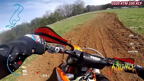 Test riding the 2020 KTM 250 XCF at Rivers Edge !