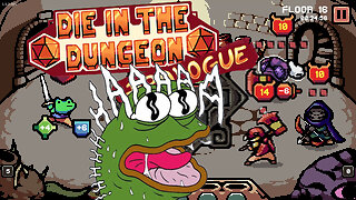 Die in the Dungeon - Pepe Rolling The Dice (Deck-Building Roguelike)