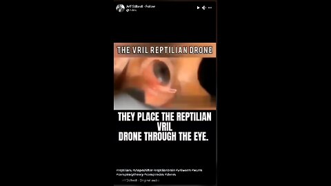 THE VRIL REPTILIAN DRONE - THEY PLACE THE REPTILIAN VRIL DRONE, THROUGH THE EYE.