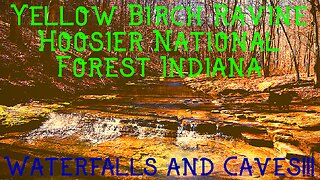 YELLOW BIRCH RAVINE / Hoosier National Forest Indiana / Waterfalls and Caves in Southern Indiana!