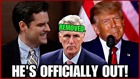 **OH SH*T!! Kevin McCarthy is GETTING REMOVED as Speaker!! MATT GAETZ DROP THE HAMMER🔥🔥