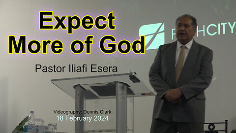 Expect More from God