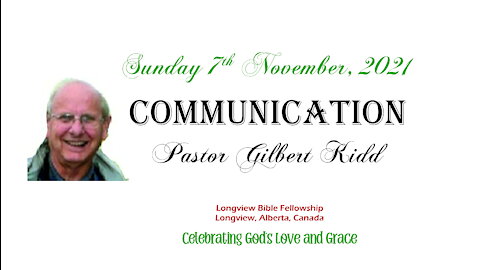 Communication - Pastor Gilbert Kidd