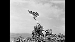 The flag, raising at Iwo Jima. 🇺🇸