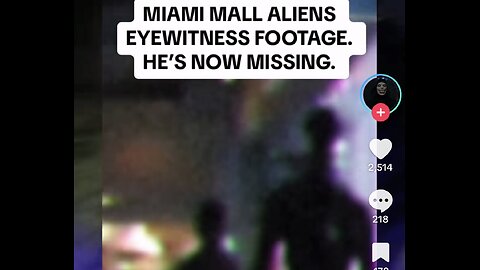 “ Real Miami Mall Footage “ ??? Black Goo Mofo’s ??