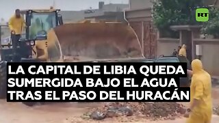 La capital de Libia queda sumergida bajo el agua tras el paso del huracán Daniel