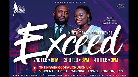 Night #2 Of Exceed | 9th Grace #conference | 03/02/24 | Apostle John Enumah