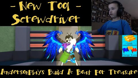 AndersonPlays Roblox Build A Boat For Treasure - How to Get the New Screwdriver Tool